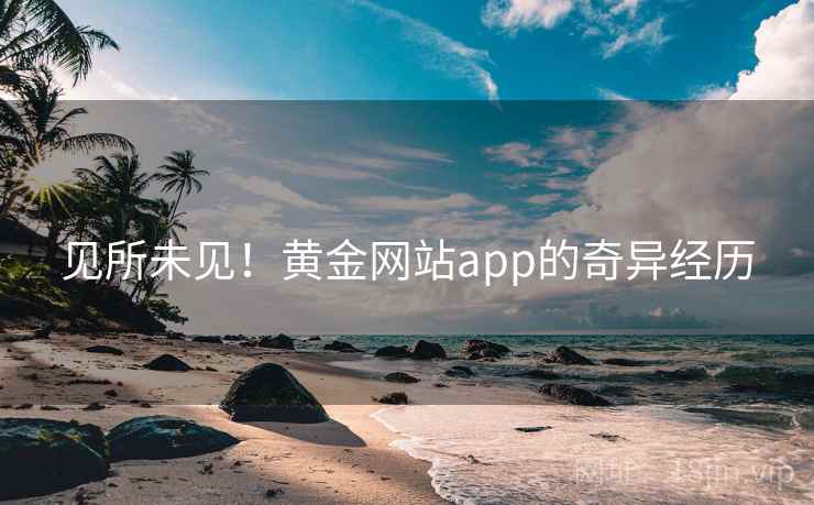 见所未见！黄金网站app的奇异经历