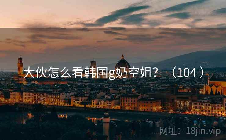 大伙怎么看韩国g奶空姐？（104 ）